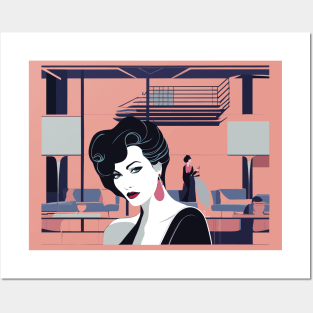 Neo Luxe Art Deco Patrick Nagel 80s Posters and Art